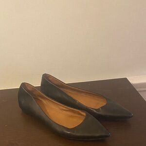 Frye Black Leather Women's Flats